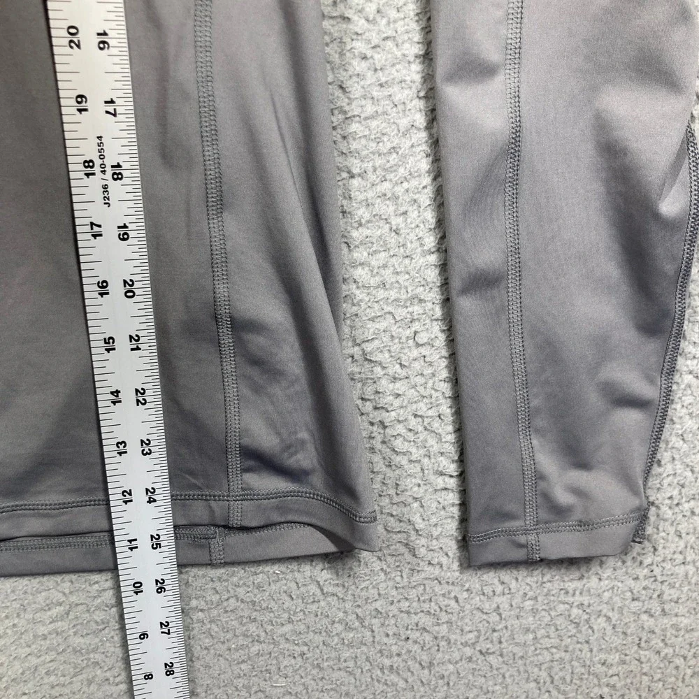 Lands' End Rash Guard Top Mens Medium Gray Long Sleeve Athletic Swim Shirt